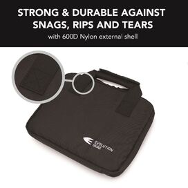 Handgun Pistol Bag Soft Case with 5 Magazine Slots - Black