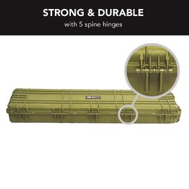 Olive Drab Rifle Hard Gun Case + Double Rifle Bag Bundle (No Foam)
