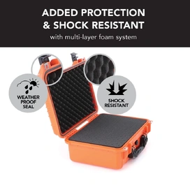 HD Series Utility Camera & Drone Hard Case - Hi Vis Orange