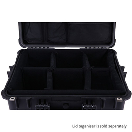 HD Series 3560 Utility Hard Case With Padded Dividers for Cameras & Drones - Black