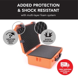 HD Series Utility Hard Case for Cameras & Drones - Hi Vis Orange