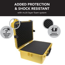 HD Series Utility Hard Case for Cameras & Drones - Yellow