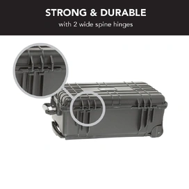 HD Series Trolley Camera & Drone Hard Case with Padded Dividers - Black