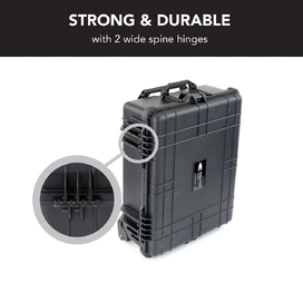 Trolley Hard Case for Drones, Cameras & Sensitive Equipments - Black