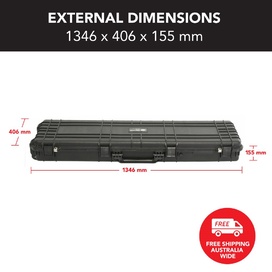 Black Rifle Hard Gun Case + Shooting Range Mat Bundle (No Foam)