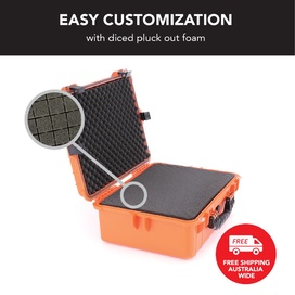 HD Series Utility Hard Case for Cameras & Drones - Hi Vis Orange