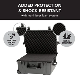 HD Series Trolley Camera & Drone Hard Case - Black