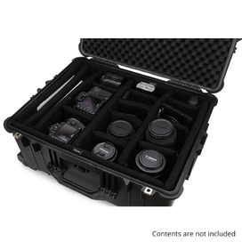 HD Series 5530 Trolley Camera & Drone Hard Case with Padded Dividers - Black