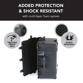 5640 Lite Series Trolley Hard Case in Black