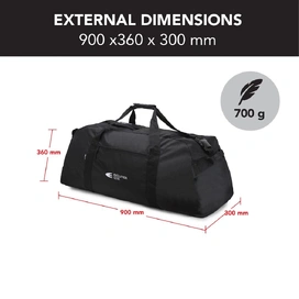 Multipurpose Black Duffel Bag Suitable for Hunting & Camping