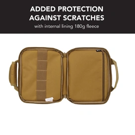 Handgun Pistol Bag Soft Case with 5 Magazine Slots - Desert Tan