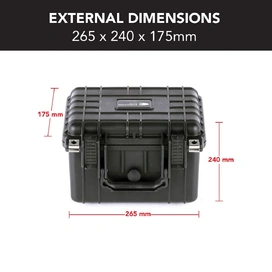 HD Series Utility Hard Case for Cameras & Drones 3525 - Black