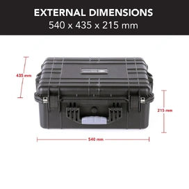 HD Series 3560 Utility Hard Case With Padded Dividers for Cameras & Drones - Black