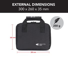 Handgun Pistol Bag Soft Case with 5 Magazine Slots - Black