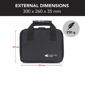 Handgun Pistol Bag Soft Case with 5 Magazine Slots - Black