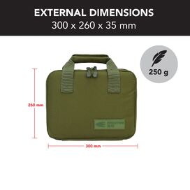 Handgun Pistol Bag Soft Case with 5 Magazine Slots - Olive Drab
