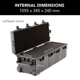 2535 Evolution Gear Deep & Long Hard Case - Black