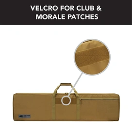 Desert Tan Rifle Hard Gun Case + Double Rifle Bag Bundle (No Foam)