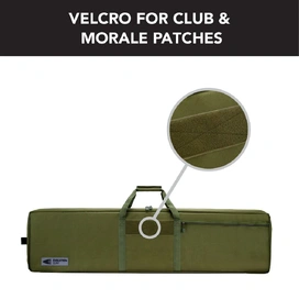 Olive Drab Rifle Hard Gun Case + Double Rifle Bag Bundle (No Foam)