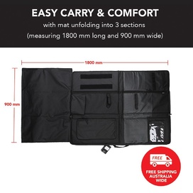 Desert Tan Rifle Hard Gun Case + Shooting Range Mat Bundle (No Foam)