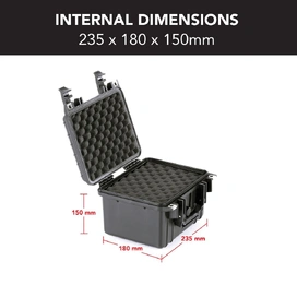 HD Series Utility Hard Case for Cameras & Drones 3525 - Black
