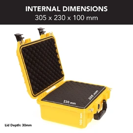 HD Series Utility Camera & Drone Hard Case 3530 - Yellow