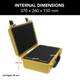 3540 HD Series Utility Hard Case - Yellow