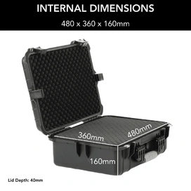 3550 HD Series Utility Camera & Drone Hard Case - Black
