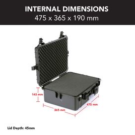 HD Series Utility Hard Case for Cameras & Drones - Black