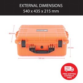 HD Series Utility Hard Case for Cameras & Drones - Hi Vis Orange