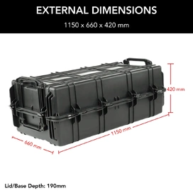 HD Series 7550 Cargo Case with Foam - Black