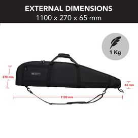 44" Rifle Soft Case Gun Bag with Thick Padding and 1680D Exterior