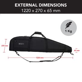 48" Rifle Soft Case Gun Bag with Thick Padding and 1680D Exterior