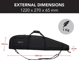 48" Rifle Soft Case Gun Bag with Thick Padding and 1680D Exterior