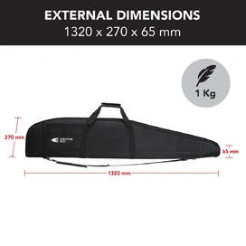 52" Rifle Soft Case Gun Bag with Thick Padding and 1680D Exterior