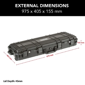 HD Series Rifle Hard Gun Case M - Black
