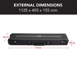 HD Series Rifle Hard Gun Case L - Black