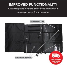 Black Rifle Hard Gun Case + Shooting Range Mat Bundle (No Foam)