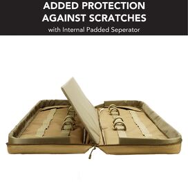 Desert Tan Rifle Hard Gun Case + Double Rifle Bag Bundle (No Foam)