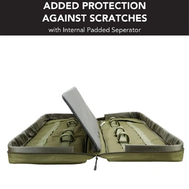 Olive Drab Rifle Hard Gun Case + Double Rifle Bag Bundle (No Foam)