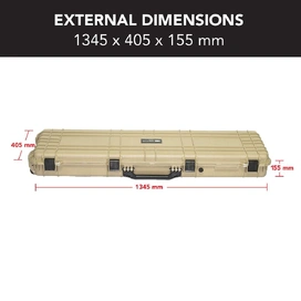 HD Series Rifle Hard Gun Case XL - Desert Tan