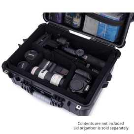 HD Series 3560 Utility Hard Case With Padded Dividers for Cameras & Drones - Black