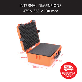 HD Series Utility Hard Case for Cameras & Drones - Hi Vis Orange