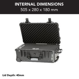 HD Series Trolley Camera & Drone Hard Case 5510 With Foam Systems