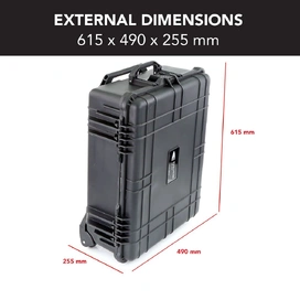 Trolley Hard Case for Drones, Cameras & Sensitive Equipments - Black