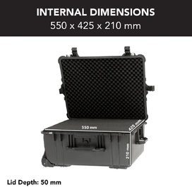 HD Series Trolley Camera & Drone Hard Case - Black