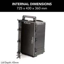 5545 Camera & Drone Hard Trolley Case - Black