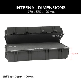 HD Series 7550 Cargo Case with Foam - Black