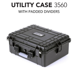 HD Series 3560 Utility Hard Case With Padded Dividers for Cameras & Drones - Black