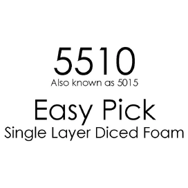 5510 Easy Pick Pre-Cut Diced Single Foam Layer